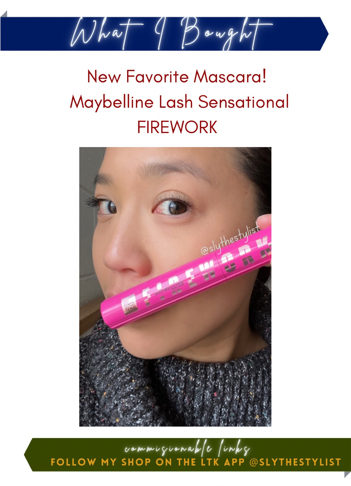 New favorite mascara! Maybelline Lash Sensational FIREWORK mascara in Blackest Black.
Flexible plastic bristle brush that moves with your eyelashes and helps get mascara to the smallest lashes. Smooth formula. Does not flake. Lengthening mascara.

#LTKBeauty #LTKFindsUnder50