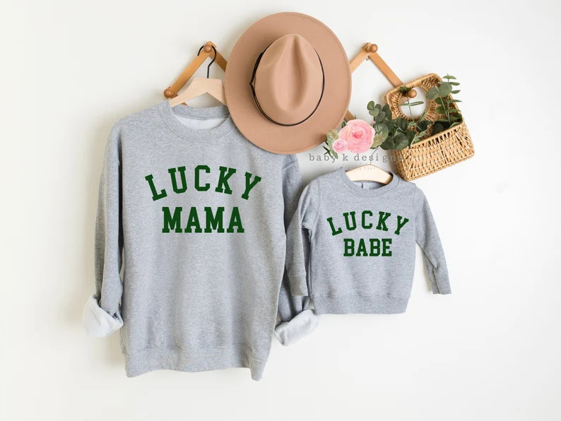 Mommy and Me St Patricks Day Shirt Lucky Mama Mini | Etsy | Etsy (US)