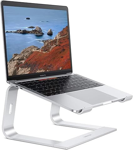 Laptop Stand for Desk, OMOTON Detachable Laptop Riser, Aluminum Laptop Holder, Compatible with Ma... | Amazon (US)