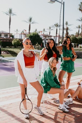 Longline Sports Bra - Clay Court | Recreation Sweat