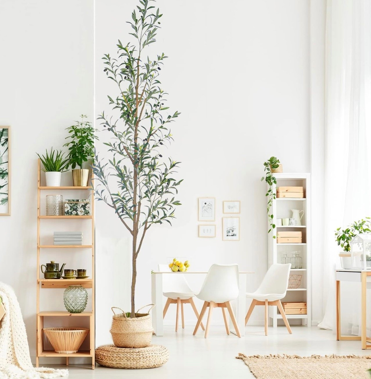 Bellacat Faux Olive Tree 7ft，Olive Trees Artificial Indoor with Natural Wood Trunk and Realistic Leaves and Fruits. 7 Feet(84in) Fake Olive Tree for Home House Office Décor.


#LTKU #LTKFamily #LTKHome