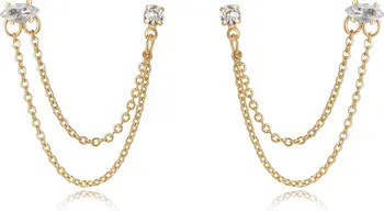 Double Piercing Chain Drop Earrings | Nordstrom