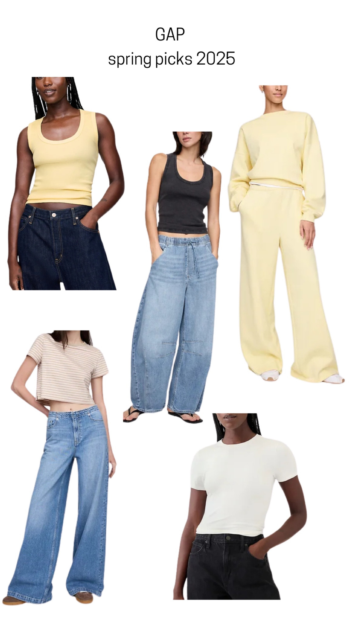 GAP 2025 spring haul #gap #gap2025 #spring #denim #sweatpants #crewneck #paleyellow 

#LTKActive #LTKSeasonal #LTKStyleTip