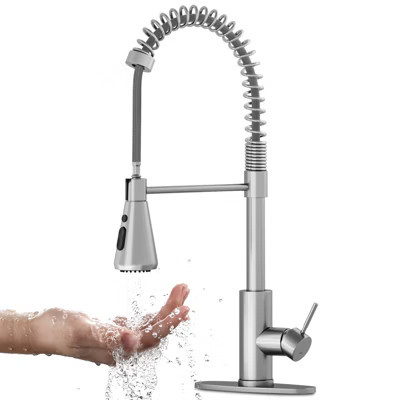 Pull-Down Kitchen Faucet Stainless Steel 360 Swivel Dual Spray Mode | Target