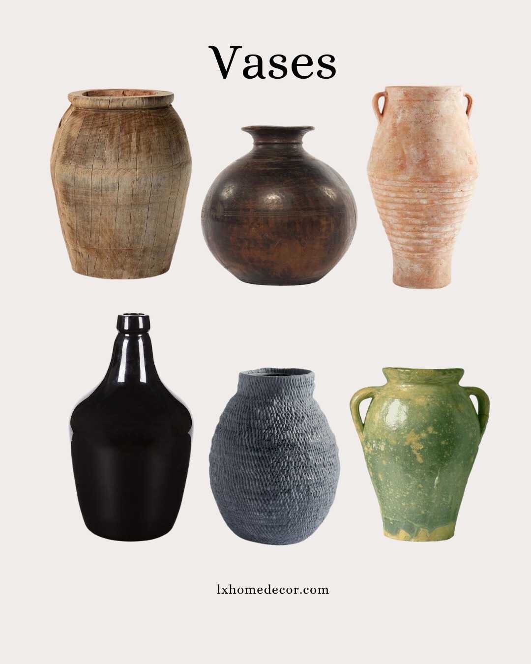 Looking for classy, vintage vases? Here's some finds for you.

Vintage vase , vase find, vase collection, vase for living room, console decor, 

#LTKFindsUnder50 #LTKHome #LTKSaleAlert
