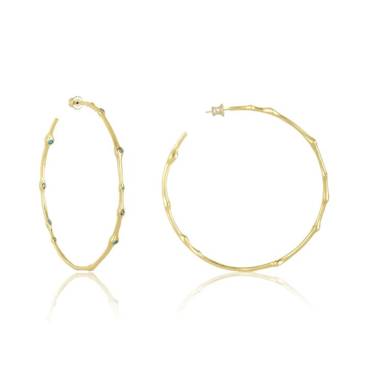 Super Nova 3" Hoops | Melinda Maria