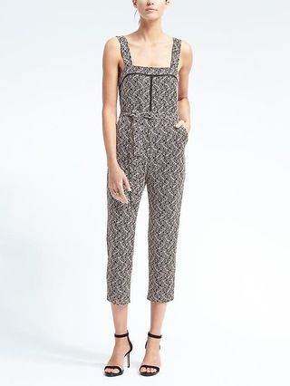Belted Jumpsuit with Ladder Lace | Banana Republic US