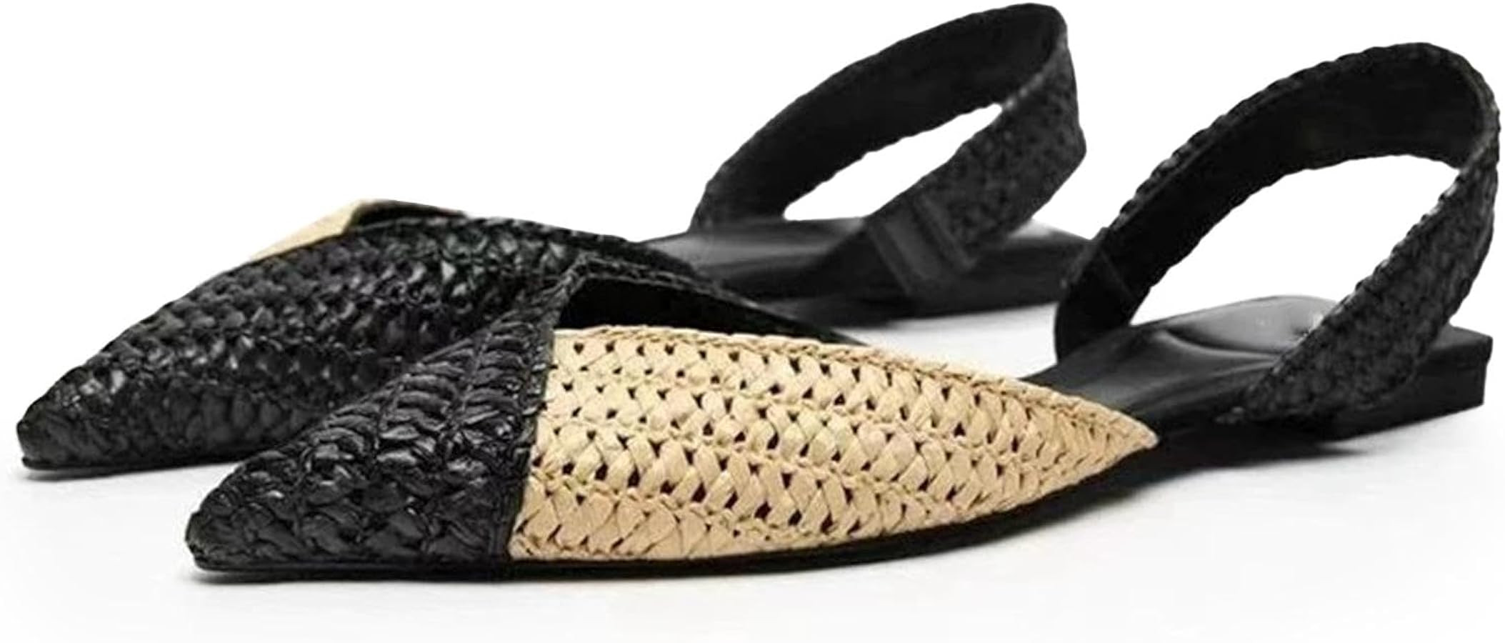 DREAMCIA Slingback Flats for Women Pointed Toe Flats Slip On Casual Office Shoes for Women | Amazon (US)