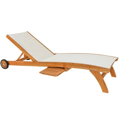 Miami Teak Chaise Lounge | Wayfair North America