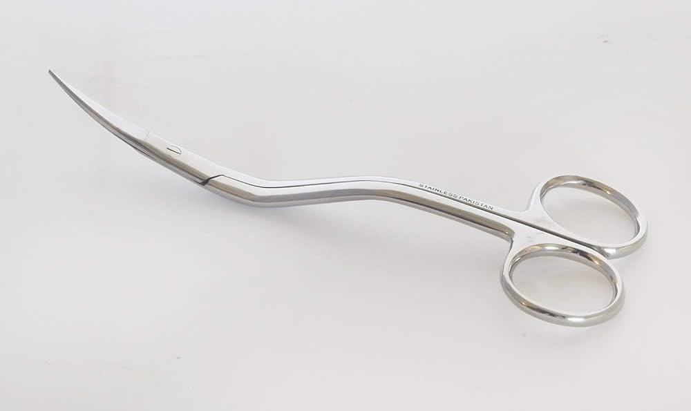 6 Inch Bent Handle Curved Embroidery Scissors---Perfect for Machine Embroidery | Amazon (US)