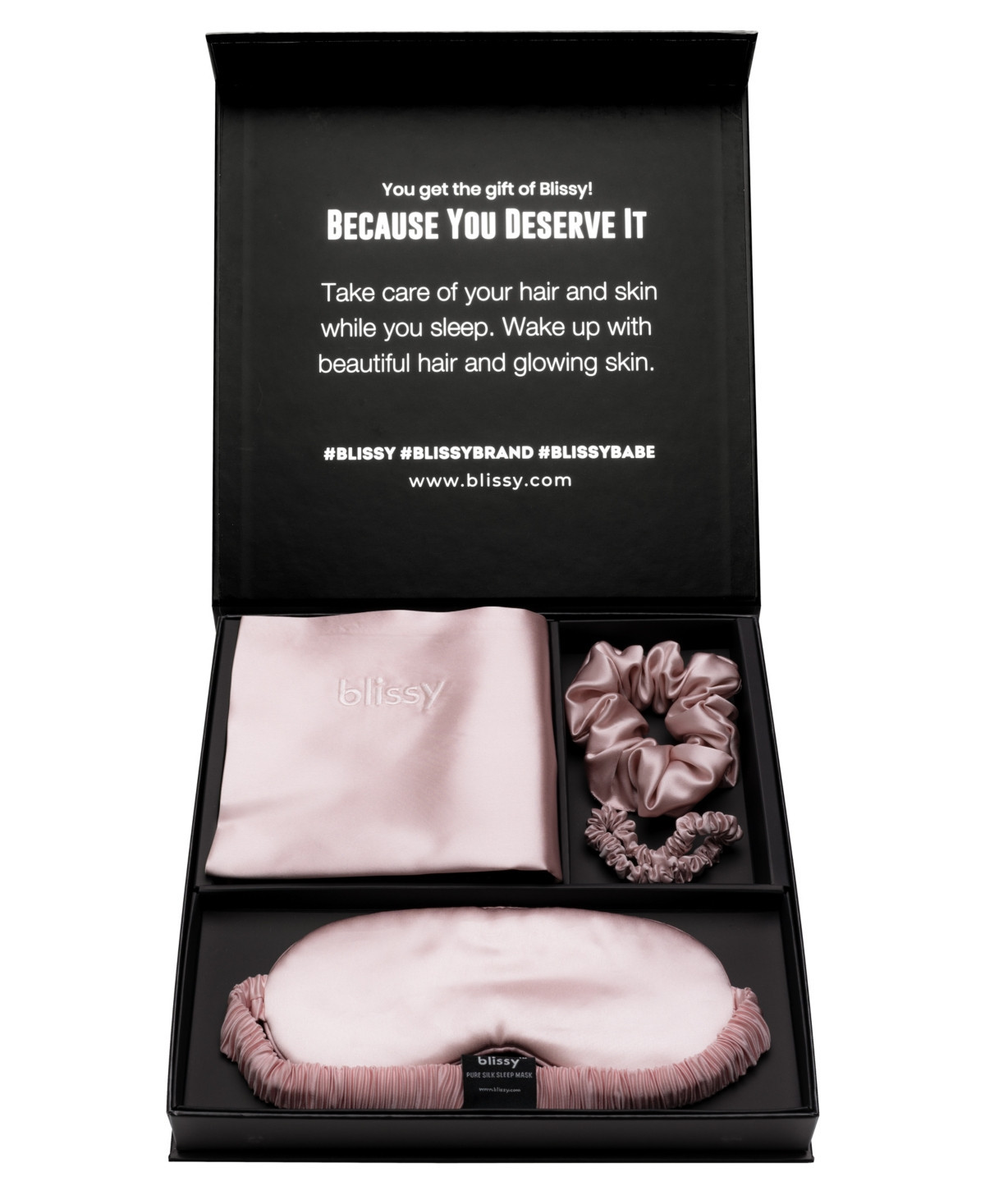 Blissy Pure Silk Dream 4-Pc. Set, Standard - Pink | Macy's