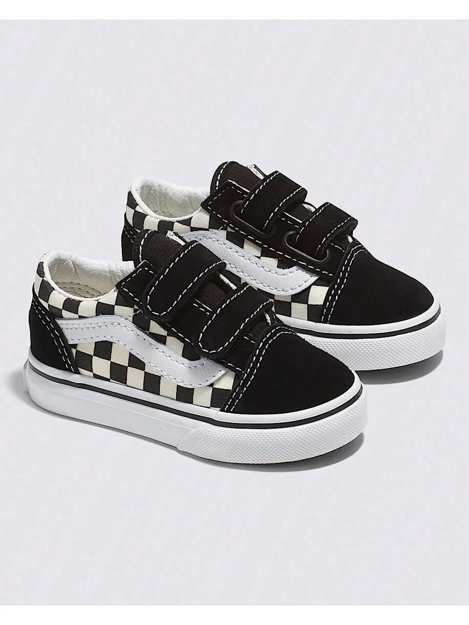 Vans Old Skool V Primary Check Toddler Sneakers size 6 | Walmart (US)