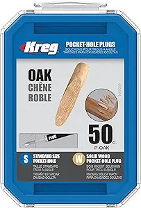 Kreg Solid-Wood Pocket-Hole Plugs - Clean Hole Plug Finish - Essential Woodworking Accessory for ... | Amazon (US)