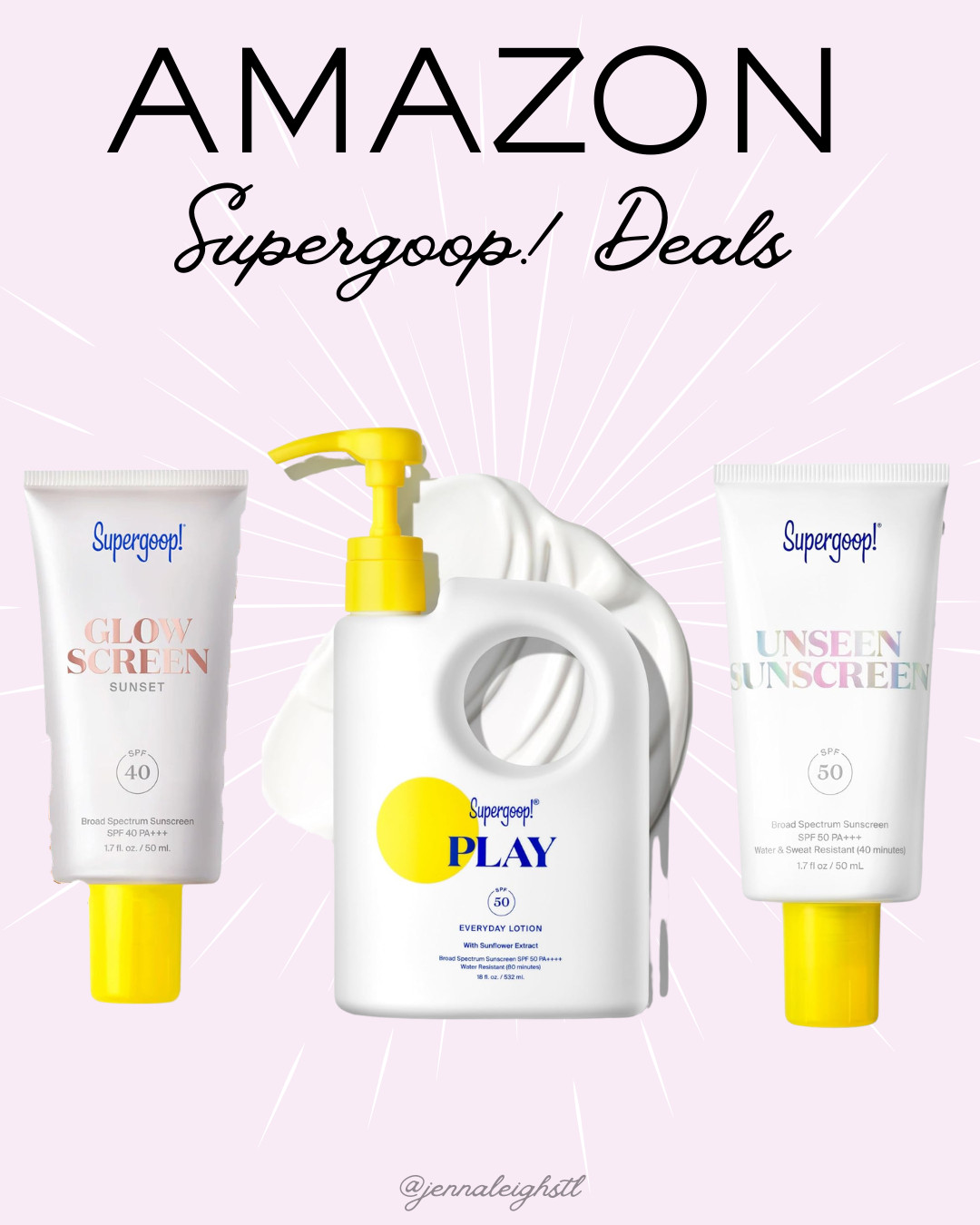Amazon limited-time deal! ☀️ Supergoop! is on sale with deals on Unseen Sunscreen, PLAY Everyday Lotion SPF 50, and Glowscreen SPF 40. There is still plenty of summer left, so it’s a great time to stock up on your SPF favorites! 

 #LTKmomlife #LTKSeasonal #LTKSaleAlert