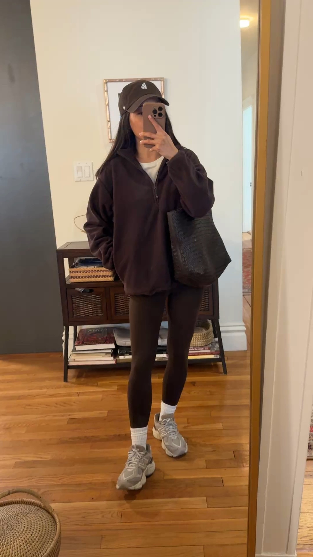 • polartec fleece pullover Xxs older style from aritzia, linked current version 

• Varley leggings xs - sized up. Very soft, a little long on me but I either fold the extra length underneath or tuck into socks.

• new balance kids sneakers big kids 4 = women’s 6. In their adults sizing I’m a 5

• aritzia ankle socks in off white these are a favorite 

• Madewell woven leather tote - My favorite work / mom / travel bag that fits my laptop and much more

Athleisure outfit, travel style, fleece pullover, petite leggings

#LTKmomlife #LTKootd #LTKPetite