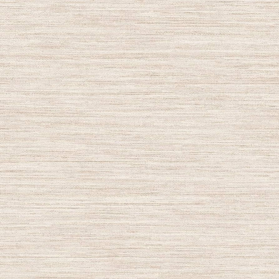 Tempaper Beige Faux Horizontal Grasscloth Removable Peel and Stick Wallpaper, 20.5 in X 16.5 ft, ... | Amazon (US)