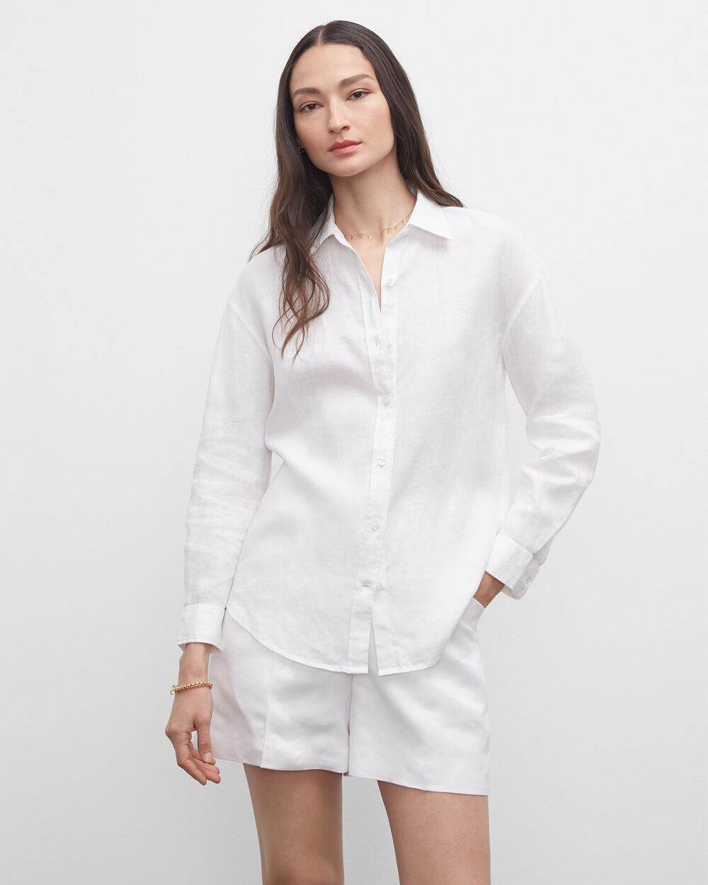 Long Sleeve Linen Shirt | Club Monaco (Global)