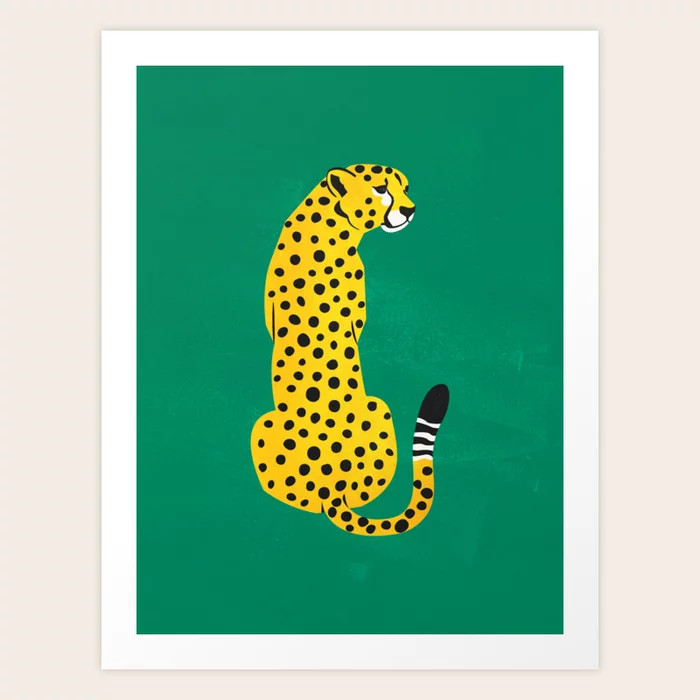 The Stare: Golden Cheetah Edition Art Print | Society6