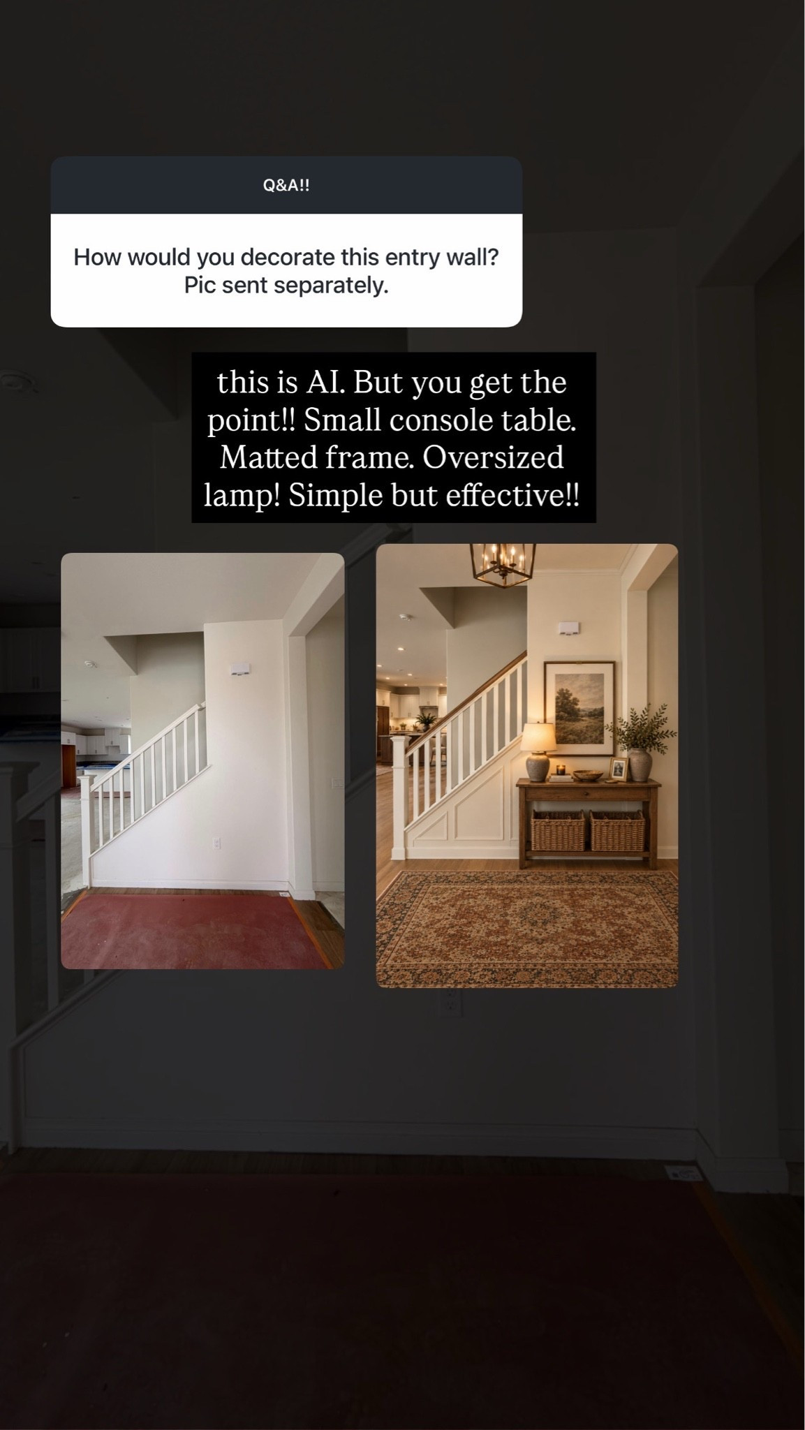 Links for small entryway!