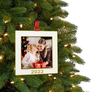 Gold & White 2022 Square Ornament Frame by Studio Décor® | Michaels Stores