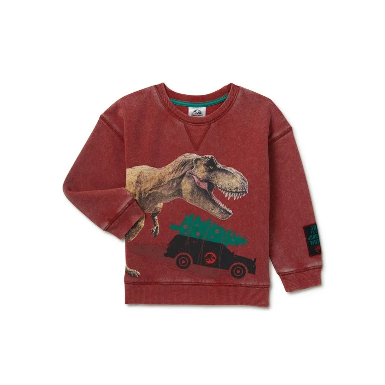 Jurassic Park Baby and Toddler Boys Festive Crewneck Sweatshirt, Sizes 12M-5T - Walmart.com | Walmart (US)