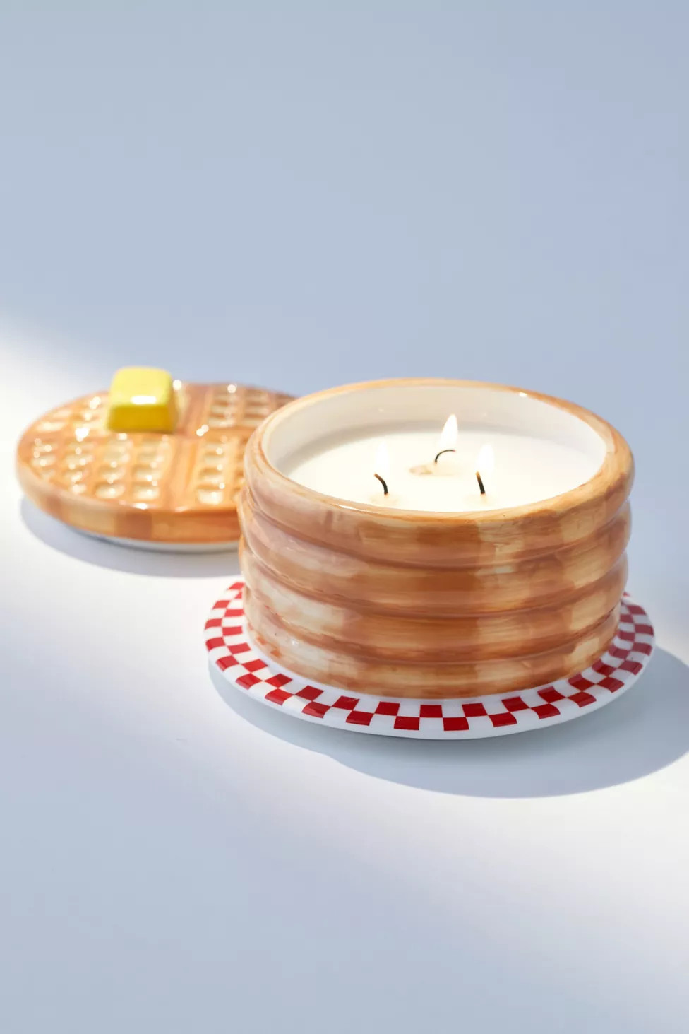 Stacked Waffle 12 oz Candle | Urban Outfitters (US and RoW)