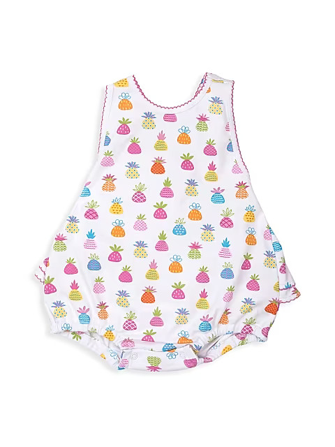 Baby Girl's Pineapple Island Print Pima Cotton Bubble | Saks Fifth Avenue