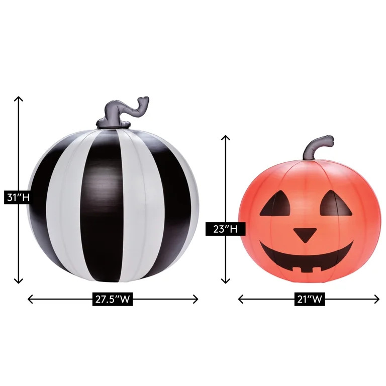 FUNBOY Inflatable Pumpkin Halloween Decorations Outdoor, 2-Pack | Walmart (US)