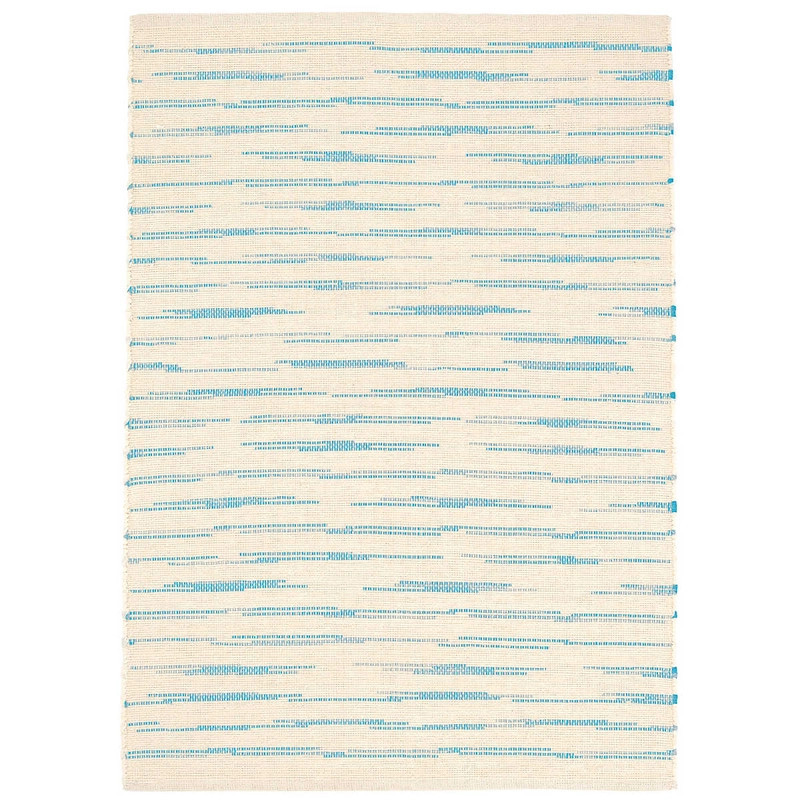 Solana Asiatic Blue Handwoven Cotton Rug | Annie Selke