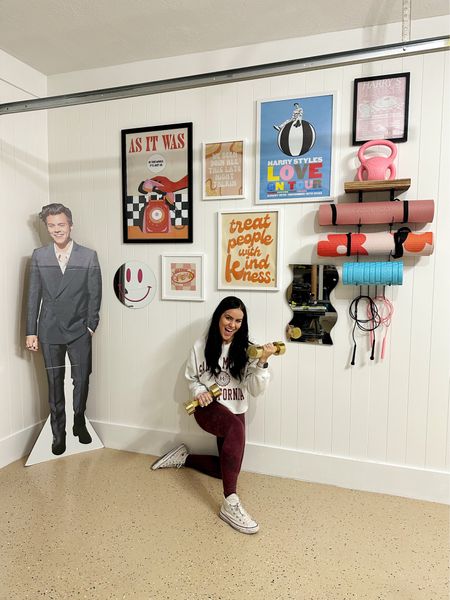 Have you ever seen a Harry Styles themed home gym? Now you have 😂 #harrystyles #gym #homegym 

#LTKunder100 #LTKhome #LTKunder50