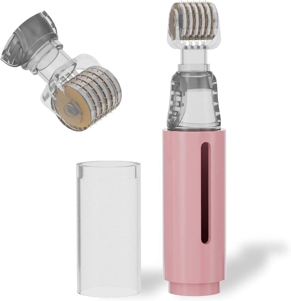 Derma Roller with Liquid Reservoir Serum Applicator for Lips, Skin, Hair, Wrinkles, Easy to Use F... | Amazon (US)