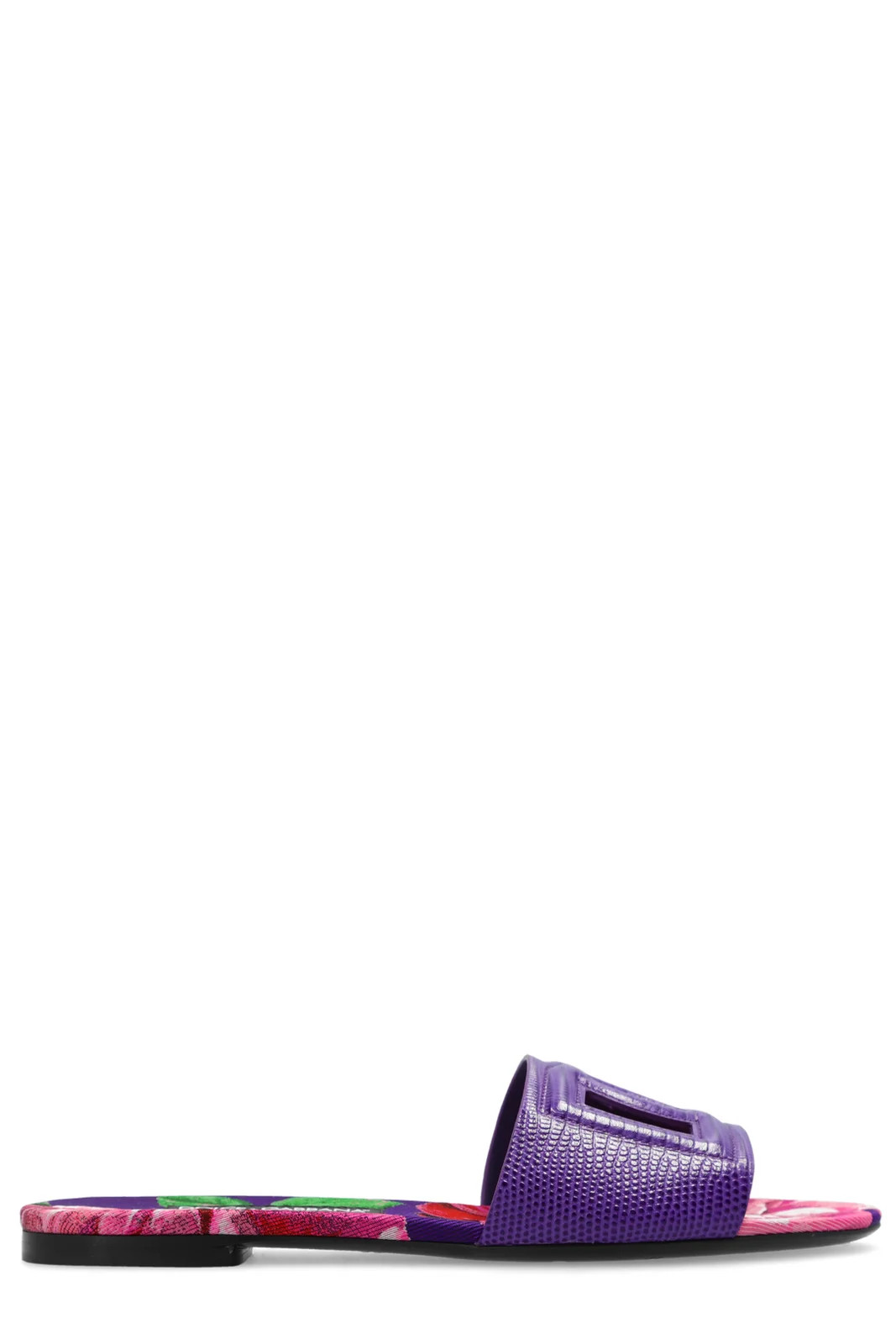 Dolce & Gabbana DG Logo Cut-Out Detailed Sliders | Cettire Global