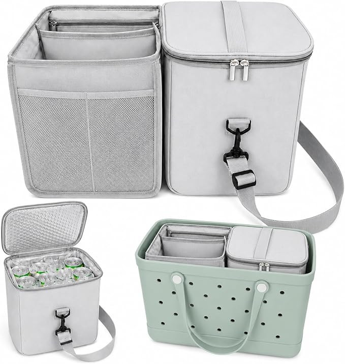 2-in-1 Cooler Organizer Insert Compatible with X Large Bogg Bag, No More Mess & Leaks, Beach & Po... | Amazon (US)