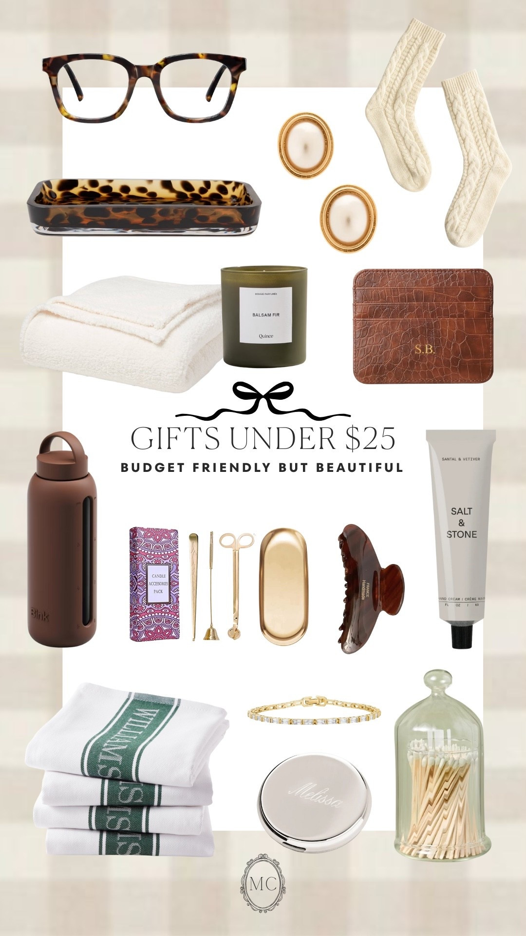 Beautifully chic gifts while still on a budget! Under $25 🫶🏼🤍 Everything is linked! 

#LTKGiftGuide #LTKFindsUnder50 #LTKselfcare