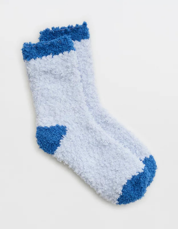 Aerie Fuzzy Crew Socks | Aerie