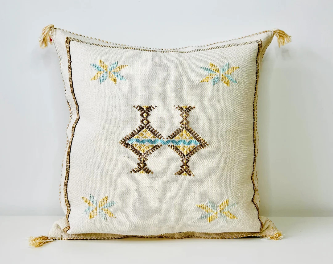 Boho Pillow Moroccan Cactus Silk Pillow Bohemian Style - Etsy.de | Etsy (DACH)