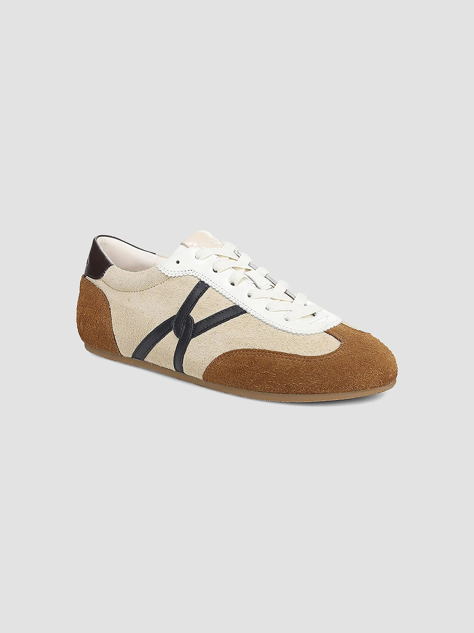 Riviera Slim Leather-Suede Trainer Sneakers | Saks Fifth Avenue