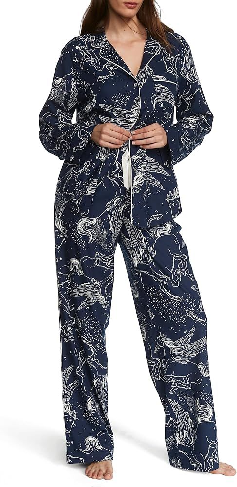 Victoria's Secret Flannel Long Pajama Set, Women's Sleepwear (XS-XXL) | Amazon (US)