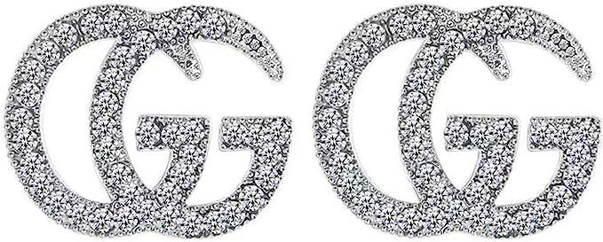 GG Earrings G Letter Earrrings Initial Earrings Hypoallergenic fashion earring trendy earrings Da... | Amazon (US)