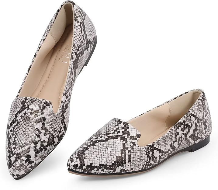 MUSSHOE Flats for Women Pointed Toe: Buttery Soft Suede Comfort Dress Shoes with Arch Support - L... | Amazon (US)