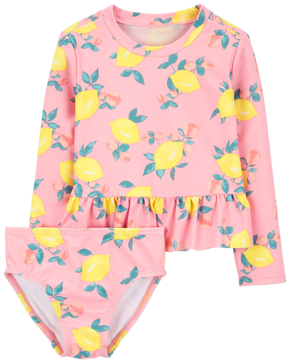 Pink Toddler 2-Piece Rashguard Swimsuit Set | carters.com | Carter's