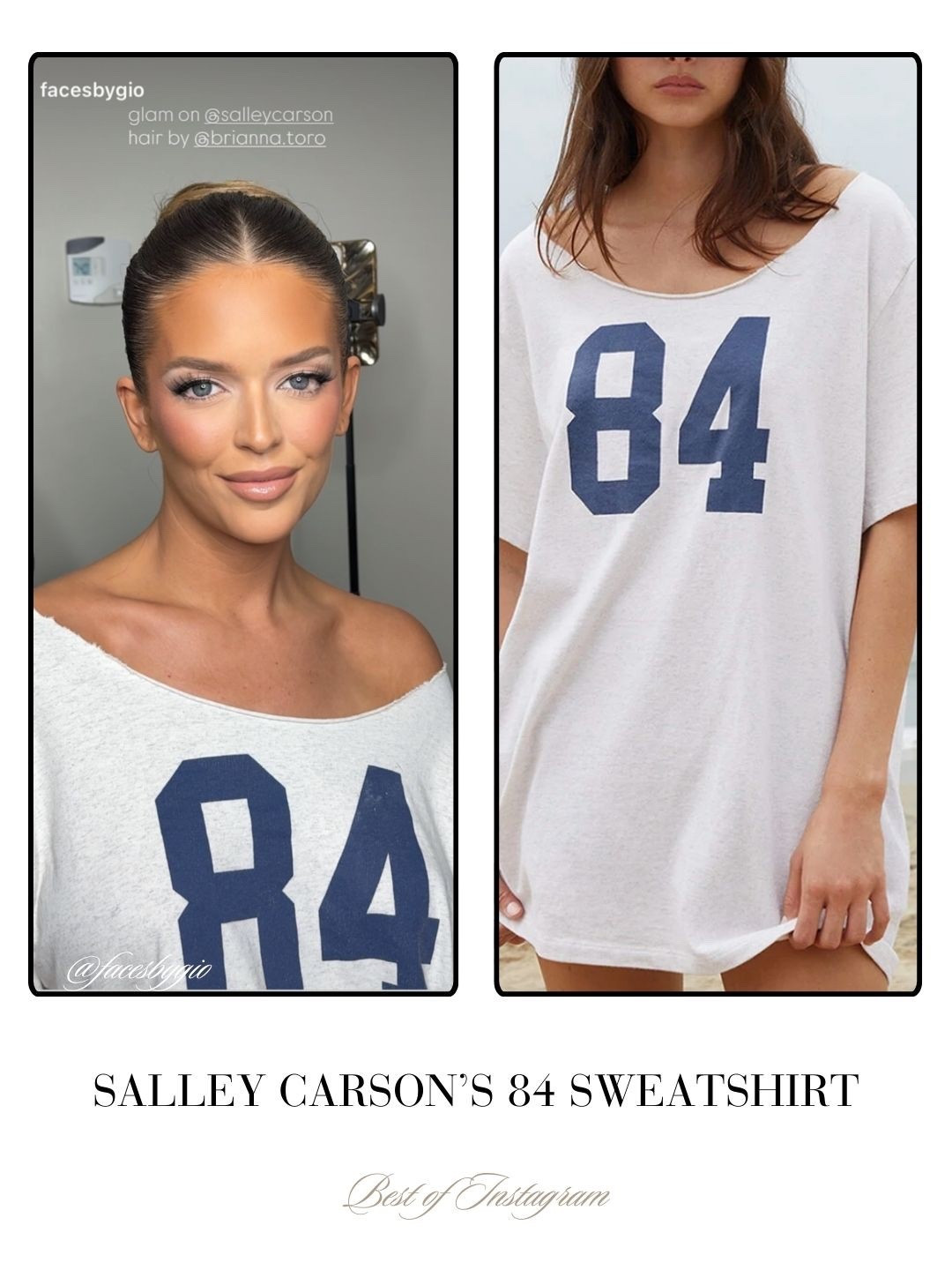 Salley Carson’s 84 Sweatshirt 📸 =@salleycarson 