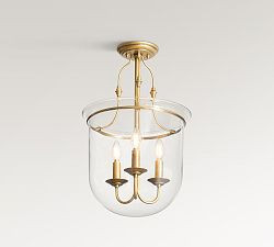 Oxford Glass Hundi Semi Flush Mount (14") | Pottery Barn (US)
