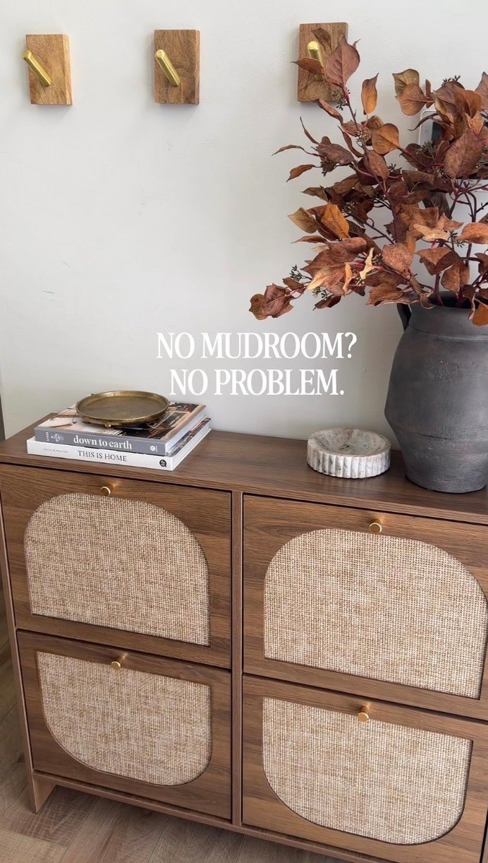 No mudroom? No problem. Accent entryway shoe storage, ultra thin accent cabinet, shoe organizer

#LTKHome #LTKOver40