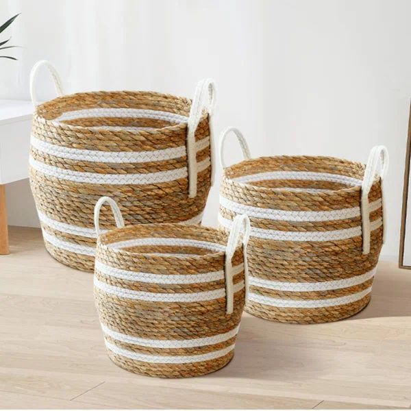 3 Piece Wicker Basket Set (Set of 3) | Wayfair North America