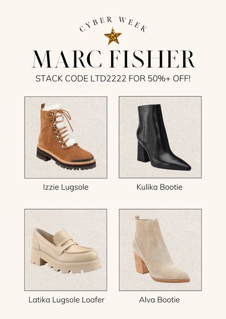 MARC FISHER 50% OFF  WITH CODE LTD2222 ⭐️ Cyber week, cyber week deal, cyber week sale, Black Friday, Black Friday sale, Black Friday deal, gift ideas, holiday gift ideas, gift guide for her, gifts for her, winter boots, loafers, ankle boots

#LTKHoliday #LTKCyberweek #LTKGiftGuide