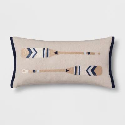 Threshold Toss Pillow 12 in x 22 in, Neutral - Walmart.com | Walmart (US)