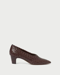 Maeve Espresso Woven Pump | Loeffler Randall