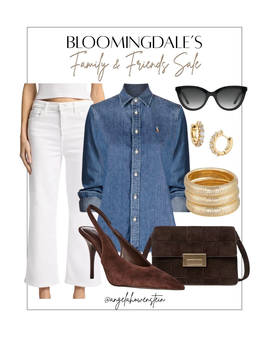 Bloomingdale’s Family & Friends Sale is here, and it’s the perfect time to stock up on those polished essentials. A denim button-down, crisp white jeans, and chic accessories—these are the timeless pieces you’ll reach for season after season.

#fallstyle #fallfashion #classicstyle #styleinspo #ootdfashion #falloutfit



#LTKOver40 #LTKSaleAlert #LTKStyleTip