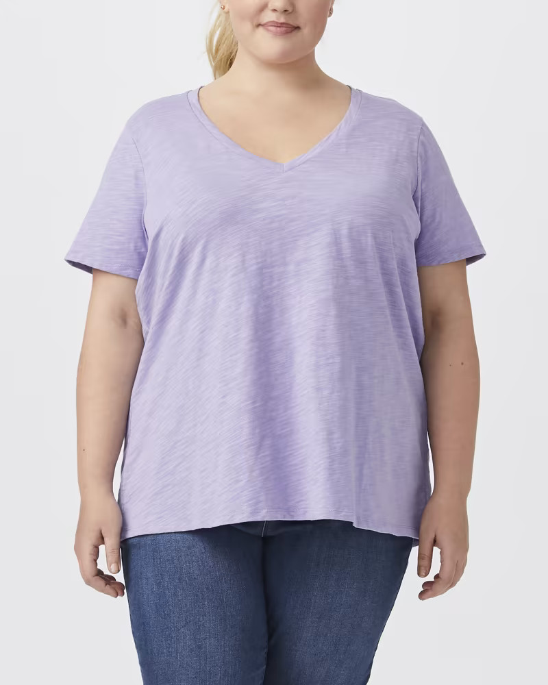 Plus Size Michelle Soft Cotton Tee | Dia&Co | Dia & Co